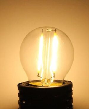 LED sijalka E27 G45 2W 250lm steklena filament - slika 4