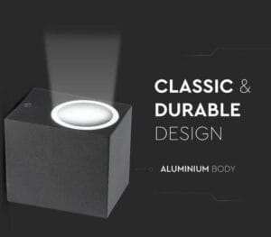 Stenska svetilka 1xGU10 za LED IP44 kvadratna - slika 8