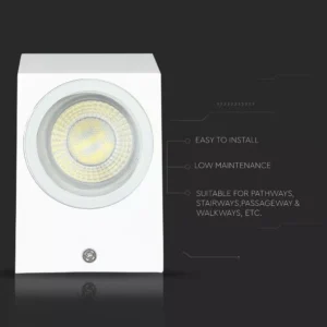 Stenska svetilka 2xGU10 za LED IP44 kvadratna - slika 7