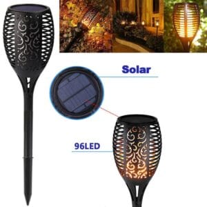 LED solarna vrtna svetilka 1,2W 30lm IP44 360°- videz OGNJA - slika 9