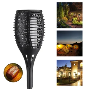 LED solarna vrtna svetilka 1,2W 30lm IP44 360°- videz OGNJA - slika 13