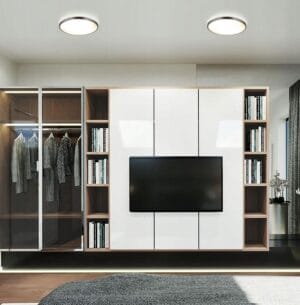 Plafonjera 2xE27 za LED IP44 SOLEN okrogla s senzorjem - slika 8