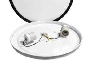 Plafonjera 2xE27 za LED IP44 SOLEN okrogla s senzorjem - slika 5