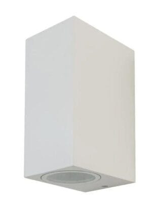 Stenska svetilka 2xGU10 za LED IP44 kvadratna - slika 3