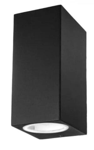 Stenska svetilka 2xGU10 za LED IP44 kvadratna - slika 4