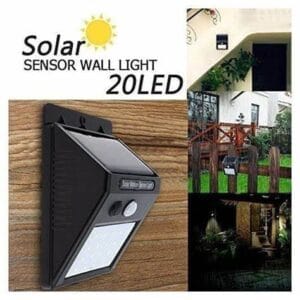 LED solarna stenska svetilka 3W 5500-6000k 200lm IP65 s senzorjem - slika 4