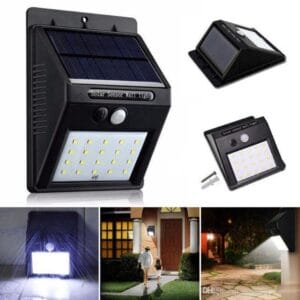 LED solarna stenska svetilka 3W 5500-6000k 200lm IP65 s senzorjem - slika 8