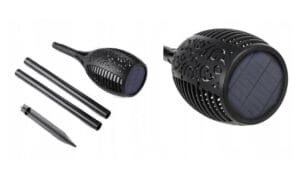 LED solarna vrtna svetilka 1,2W 30lm IP44 360°- videz OGNJA - slika 5