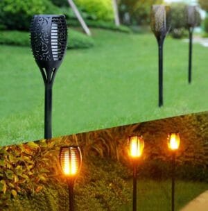 LED solarna vrtna svetilka 1,2W 30lm IP44 360°- videz OGNJA - slika 15