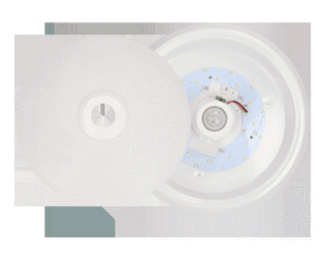 LED plafonjera 12W/1,2W 4000k 800lm/80lm IP20 120° PIR senzor + zasilna razsvetljava - slika 6