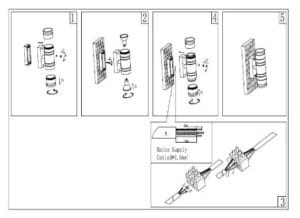 Stenska svetilka 2xGU10 za LED IP44 - slika 6