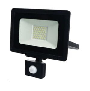 LED reflektor 30W 2400lm IP65 PIR senzor bel/črn - slika 4