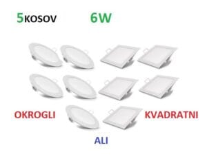 LED panel 6W vgradni 360lm IP20 + napajalnik - slika 9
