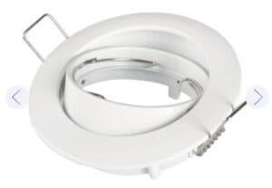 Vgradni PREGIBNI okvir za LED sijalko GU10 ali G5.3/MR16 okrogel/kvadratni - slika 8