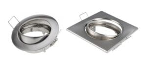 Vgradni PREGIBNI okvir za LED sijalko GU10 ali G5.3/MR16 okrogel/kvadratni - slika 4