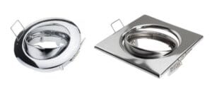 Vgradni PREGIBNI okvir za LED sijalko GU10 ali G5.3/MR16 okrogel/kvadratni - slika 5