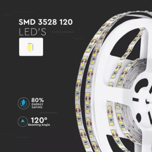 LED trak 3528 8W/m 120leds/m 12V IP20 5m - slika 5