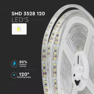 LED trak 3528 7,2W/m 120leds/m 12V IP65 5m - slika 5