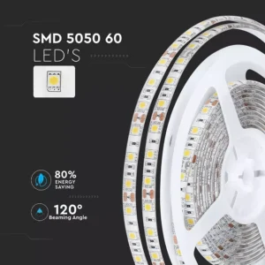 LED trak 5050 10,8W/m 60leds/m 12V IP65 5m - slika 5