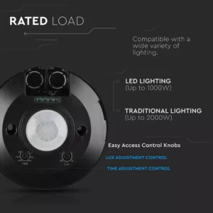 Senzor gibanja PIR nadgradni 360° stropni ULTRA tanek - slika 10