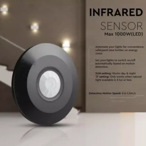 Senzor gibanja PIR nadgradni 360° stropni ULTRA tanek - slika 13