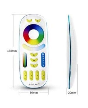 Daljinski upravljalnik za RGBW+CCT FUT092 LED trak RF2.4G - slika 3