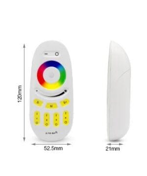 Daljinski upravljalnik za RGB/RGBW RF2.4G LED trak DC12-24V zatemnilnik FUT096 - slika 3