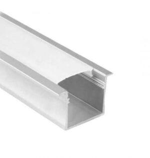 ALU profil VGRADNI 2m za dvojni LED trak 20x30 - komplet - slika 5