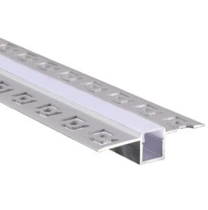 ALU profil VGRADNI 2m za LED trak ZA v mavčno ploščo - OZEK - slika 4