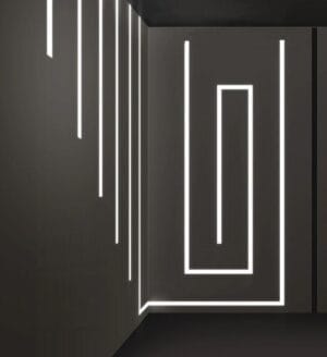 ALU profil VGRADNI 2m za dvojni LED trak za v mavčno ploščo ŠIROK - slika 19