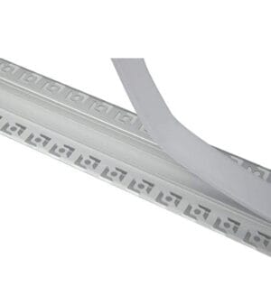 ALU profil VGRADNI 2m za dvojni LED trak za v mavčno ploščo ŠIROK - slika 8