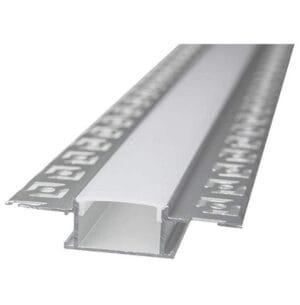 ALU profil VGRADNI 2m za dvojni LED trak za v mavčno ploščo ŠIROK - slika 9