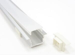 ALU profil VGRADNI 2m za dvojni LED trak 20x30 - komplet - slika 7