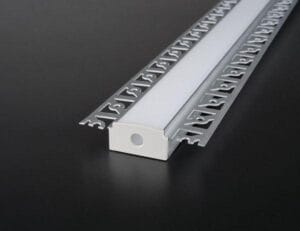 ALU profil VGRADNI 2m za dvojni LED trak za v mavčno ploščo ŠIROK - slika 10