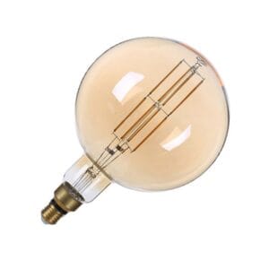 LED sijalka E27 G200 8W 810lm ZLATO steklo FILAMENT zatemnilna - slika 3