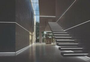 ALU profil VGRADNI 2m za dvojni LED trak za v mavčno ploščo ŠIROK - slika 16