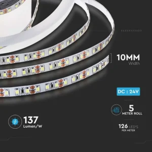 LED trak 2835 8W/m 126leds/m 24V IP20 5m - slika 6