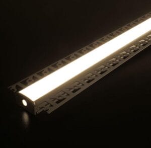 ALU profil VGRADNI 2m za dvojni LED trak za v mavčno ploščo ŠIROK - slika 15