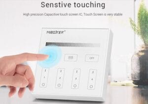 Stenski UPRAVLJALNIK Mi-light nadgradni SMART MONO 4 cone 3V FUT-B1 - slika 11