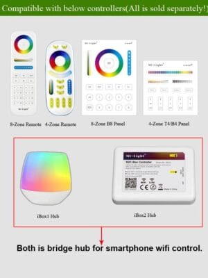 LED sijalka GU10 Mi-light 4W 280lm 25° SMART RGB+CCT FUT103 - slika 9