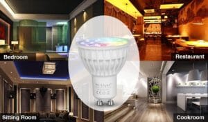 LED sijalka GU10 Mi-light 4W 280lm 25° SMART RGB+CCT FUT103 - slika 8