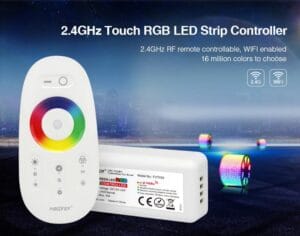 SET za RGB LED trak RF2,4G DC12-24V 6A/kanal daljinski upravljalnik + kontroler - slika 3
