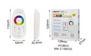 SET za RGB LED trak RF2,4G DC12-24V 6A/kanal daljinski upravljalnik + kontroler - slika 9