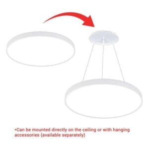 LED stropna svetilka 54W 4050lm fi600mm IP20 120° - slika 6