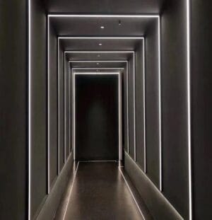 ALU profil VGRADNI 2m za dvojni LED trak za v mavčno ploščo ŠIROK - slika 18