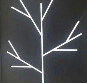 ALU profil VGRADNI 2m za dvojni LED trak za v mavčno ploščo ŠIROK - slika 20