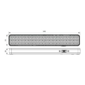 LED zasilna svetilka z do 7h zasilno razsvetljavo 3W/5W 6400K 160lm/200lm IP20 - slika 3
