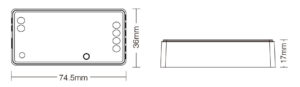 Kontroler Mi-light za RGBW LED trak RF2.4G DC12-24V 6A/kanal FUT038S - slika 7