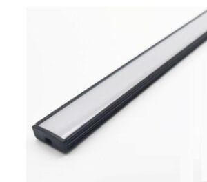 ALU profil NADGRADNI ČRN 2m za LED trak 17,4x7 - komplet - slika 9