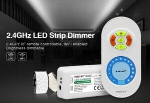 SET za MONO LED trak RF2.4G DC12-24V 6A/kanal daljinski upravljalnik + kontroler FUT021 - slika 3